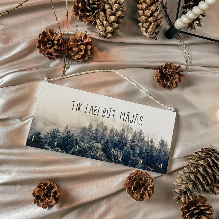 DEKORS ATSLĒGĀM "TIK LABI BŪT MĀJĀS" I PRAKTISKA DĀVANU IDEJA ZIEMASSVĒTKOS