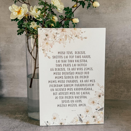 DEKORS AR BĪBELES PANTU "TĒVREIZE"