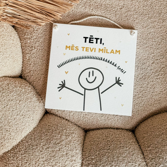 TĒTI, MĒS TEVI MĪLAM TIIIIIIIIIIK ĻOTI I KOKA DEKORS AR AUKLIŅU