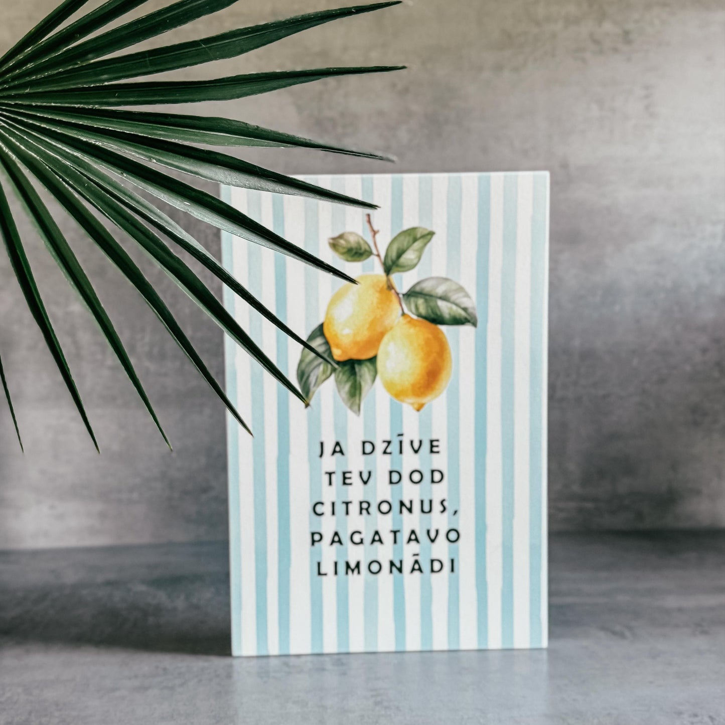 "JA DZĪVE TEV DOD CIRONUS" KOKA DEKORS AR CITRONIEM