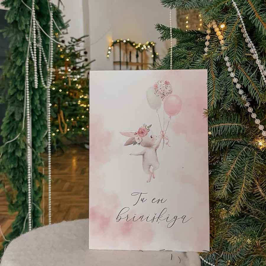 "TU ESI BRĪNIŠĶĪGA" DEKORS AR MAIGU ZAĶĪTI MEITAI