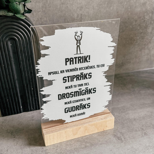 IEDVESMOJOŠA DĀVANA ZĒNAM "APSOLI, KA VIENMĒR ATCERĒSIES..."