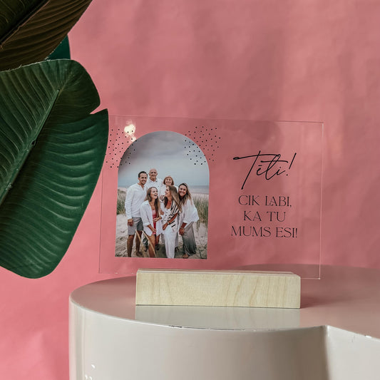 TĒTI, CIK LABI, KA TU MUMS ESI I PERSONALIZĒTS DEKORS AR ARKVEIDA BILDI