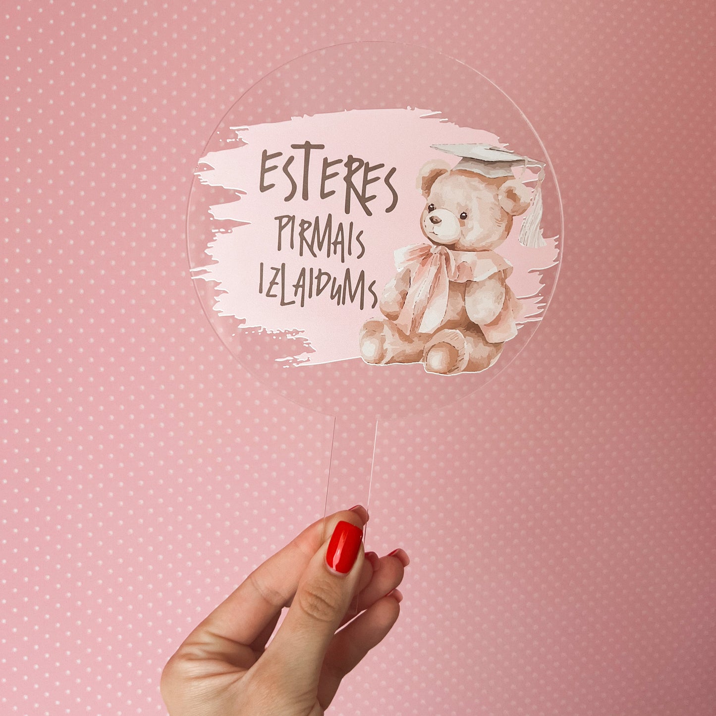 PERSONALIZĒTS KŪKAS DEKORS "BĒRNU DĀRZA IZLAIDUMS - MEITENĪTEI"