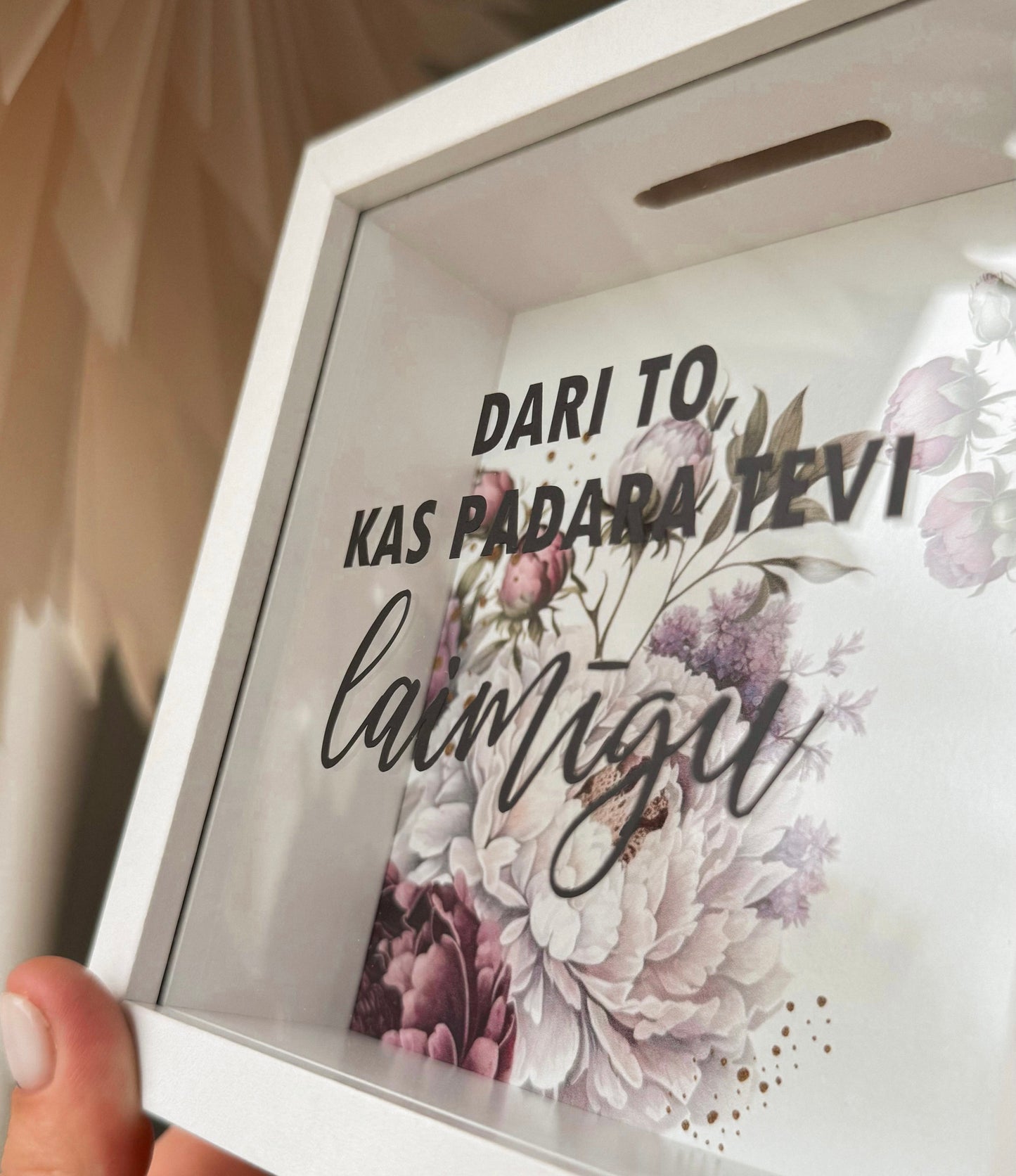 NAUDAS KRĀJKASE "DARI TO, KAS PADARA TEVI LAIMĪGU"