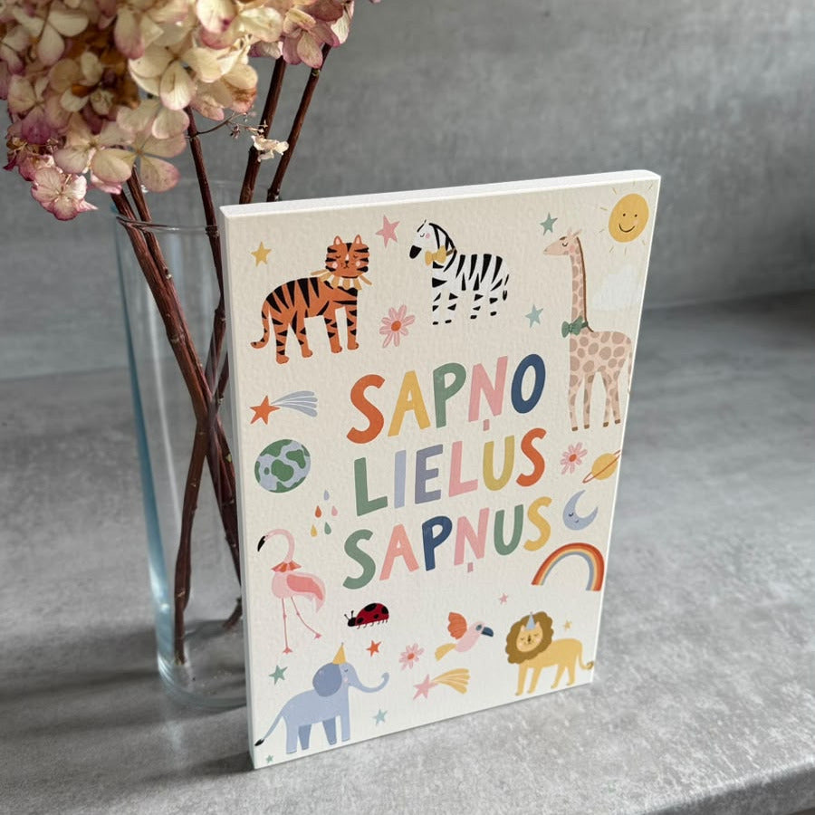 "SAPŅO LIELUS SAPŅUS" AR ZVĒRIŅIEM I KOKA DEKORS