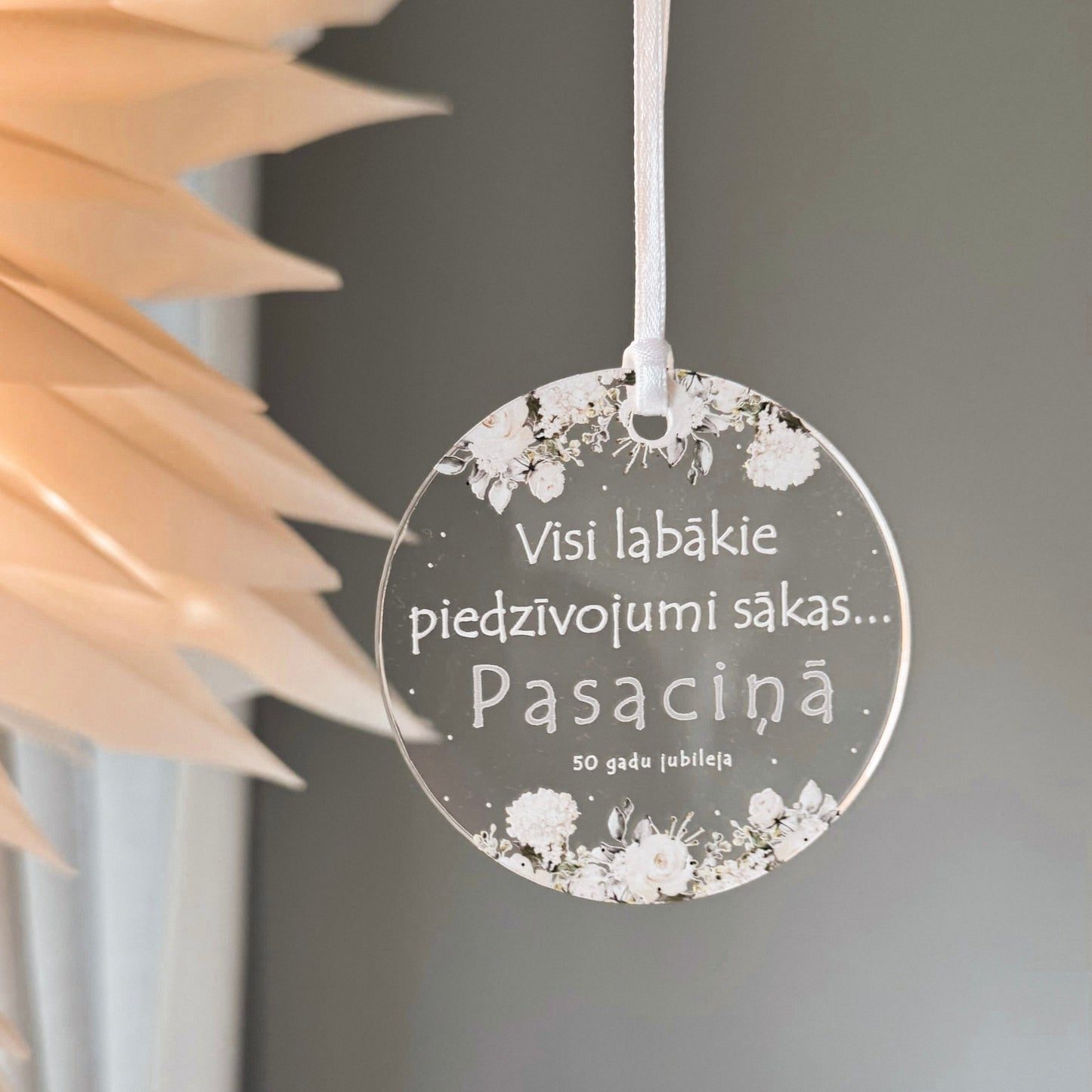 PERSONALIZĒTI ORGANISKĀ STIKLA DEKORS (APLĪTIS)