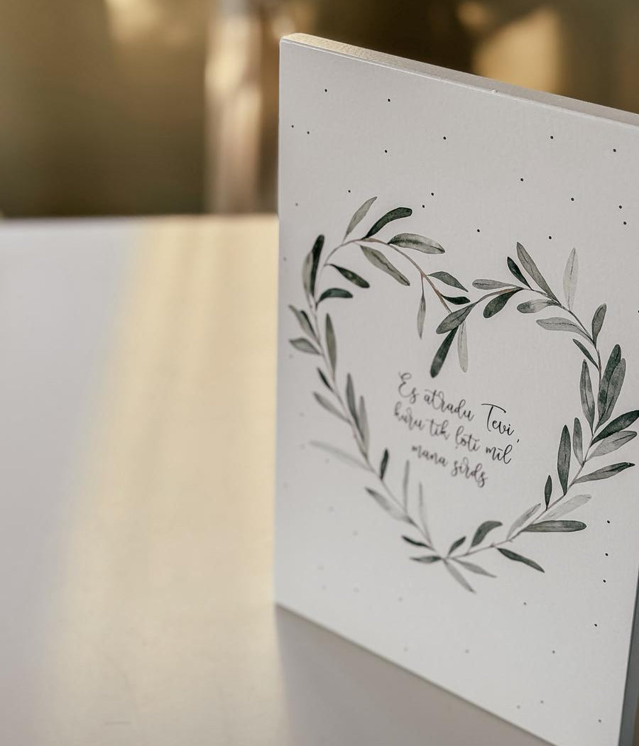 DEKORS OTRAJAI PUSĪTEI "ES ATRADU TEVI" AR VAINAGU