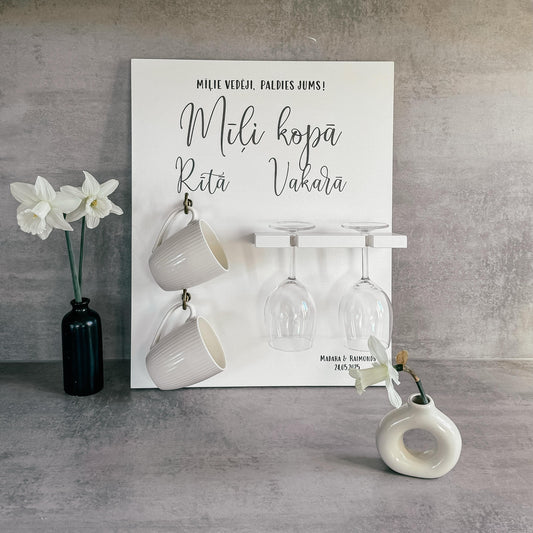 "MĪĻI KOPĀ - RĪTĀ | VAKARĀ (VEDĒJIEM)" DEKORS AR TRAUKIEM IEKĻAUTIEM KOMPLEKTĀ