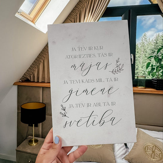KOKA DEKORS "MĀJAS, ĢIMENE, SVĒTĪBA"