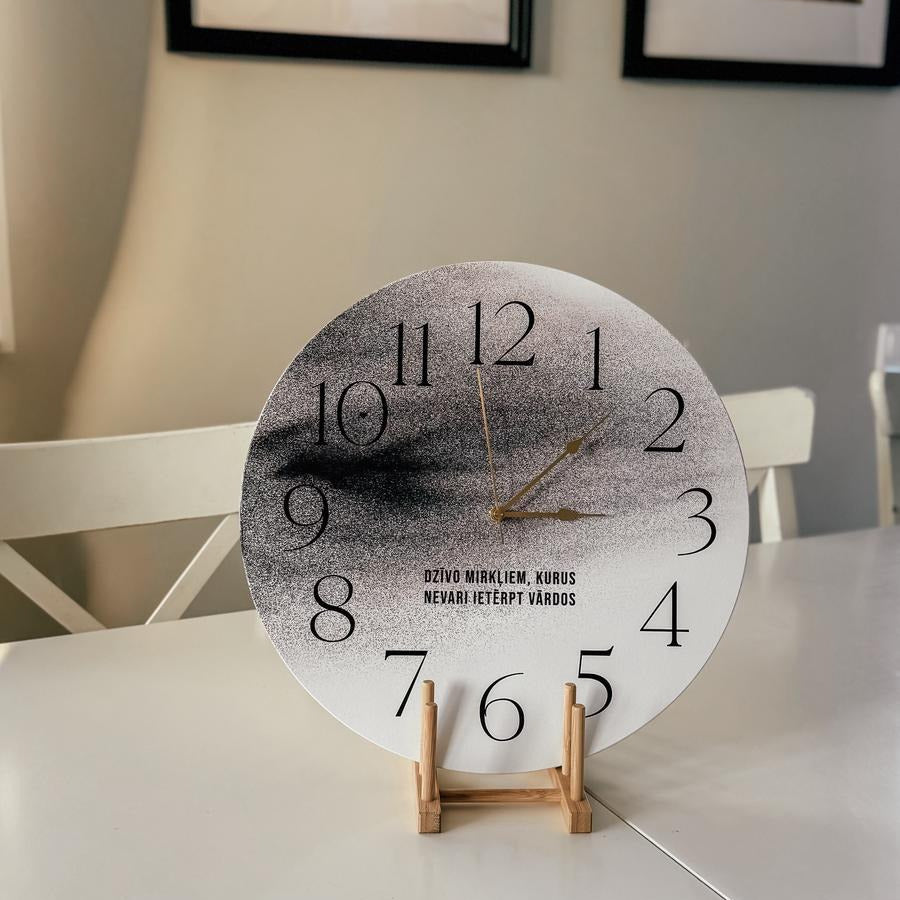 MELNBALTS SIENAS PULKSTENIS "DZĪVO MIRKĻIEM"