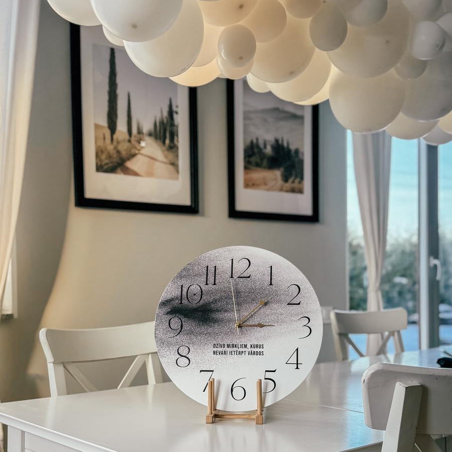 MELNBALTS SIENAS PULKSTENIS "DZĪVO MIRKĻIEM"