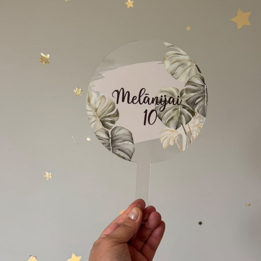 PERSONALIZĒTS KŪKAS DEKORS AR AUGIEM