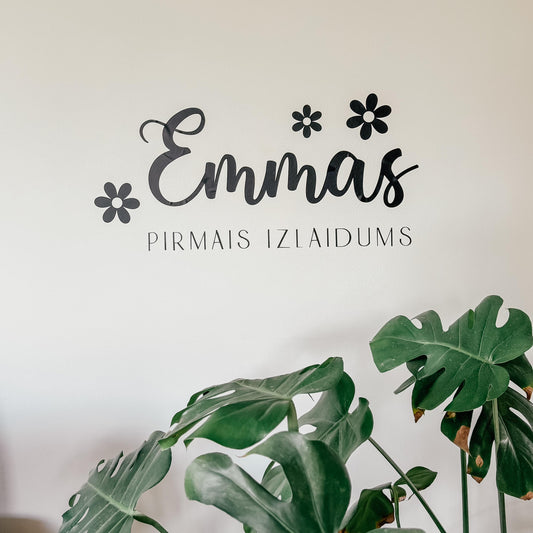 PERSONALIZĒTA SIENAS UZLĪME IZLAIDUMĀ AR VĀRDU