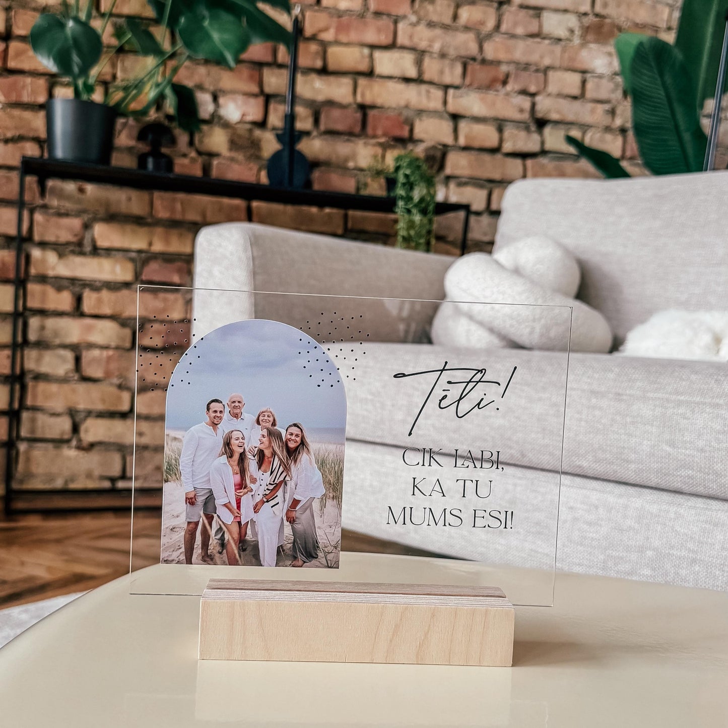 TĒTI, CIK LABI, KA TU MUMS ESI I PERSONALIZĒTS DEKORS AR ARKVEIDA BILDI