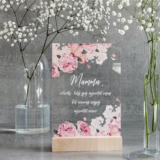 ORGANISKĀ STIKLA DEKORS "MAMMA"
