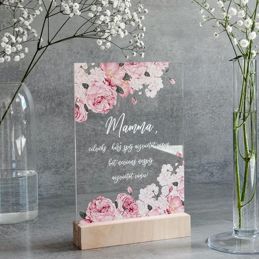 ORGANISKĀ STIKLA DEKORS "MAMMA"