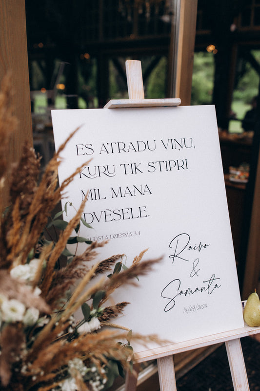 PERSONALIZĒTS SAGAIDĪŠANAS/ WELCOME KOKA DEKORS KĀZU DIENĀ